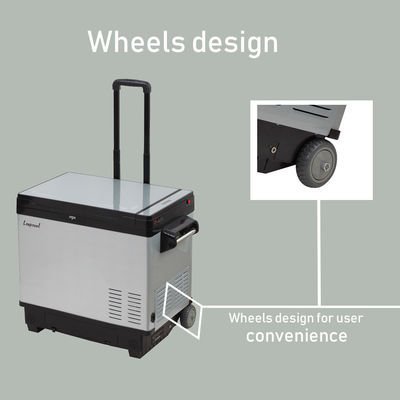 Наружный морозильник с колесами DC 12V/24V AC 100V-240V портативный компрессорный холодильник