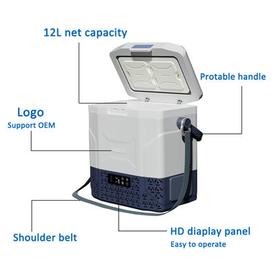 12L зеленый/синий/коричневый автомобильный морозильник холодильник AC/DC портативный холодильник для французских автомобилей OEM